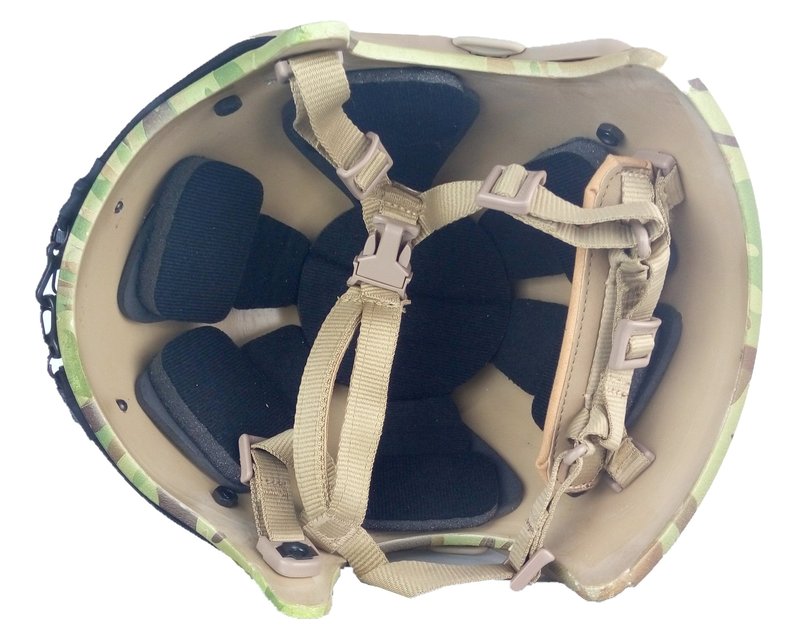 FMA TB269 4 Points Tactical Helmet Accessories Retention System Chin Strap with Bolts and Screws for Mich ACH Fast IBH Helmet tan