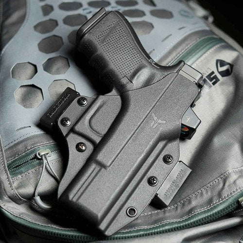 Glock 17/19/44/45/47 Gen 3-5 & 22/23 Gen 3-4, Shadow MR920 w/Streamlight TLR1 OWB Holster - USA Made - Total Eclipse OWB Holster - Outside Waistband Carry (Ambidextrous) - by Blade-Tech Holsters