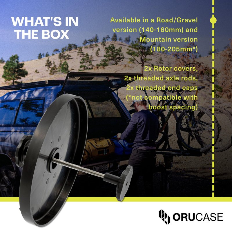 Orucase Disc Rotor Protector – Travel Disc Rotor Guard for Road, Gravel Bikes – Protects 140–160mm Rotors from Bending During Transport