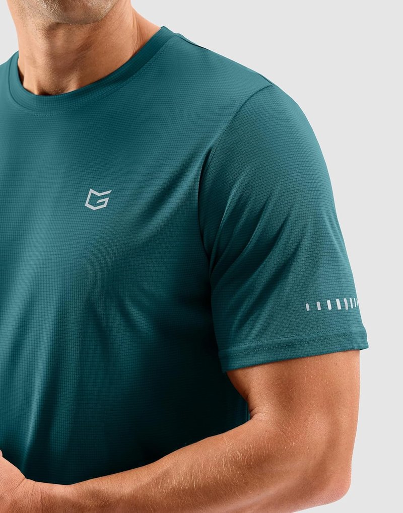 Men's Breathable Workout T-Shirts - Lightweight Dry Fit UPF 50+ Cooling Tee for Running & Hiking
