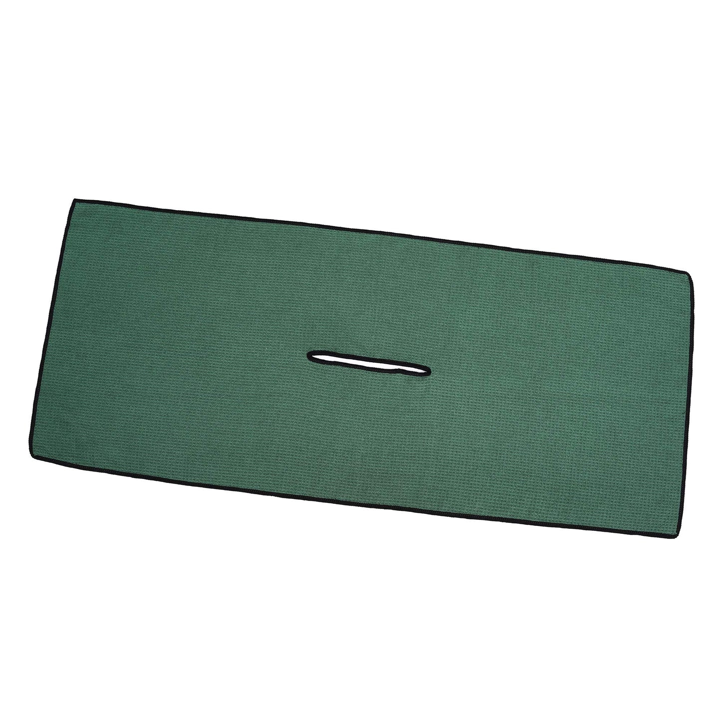 Mile High Life | Pro Tour Caddy Towel | 17” x 40” with 8” Center Slit | Premium Microfiber Waffle Texture (Green)