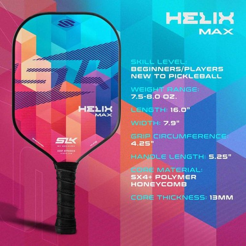 Selkirk Sport SLK Helix Pro Spectra Pickleball Paddle & Pro S1 12pk Pickleball Ball Bundle