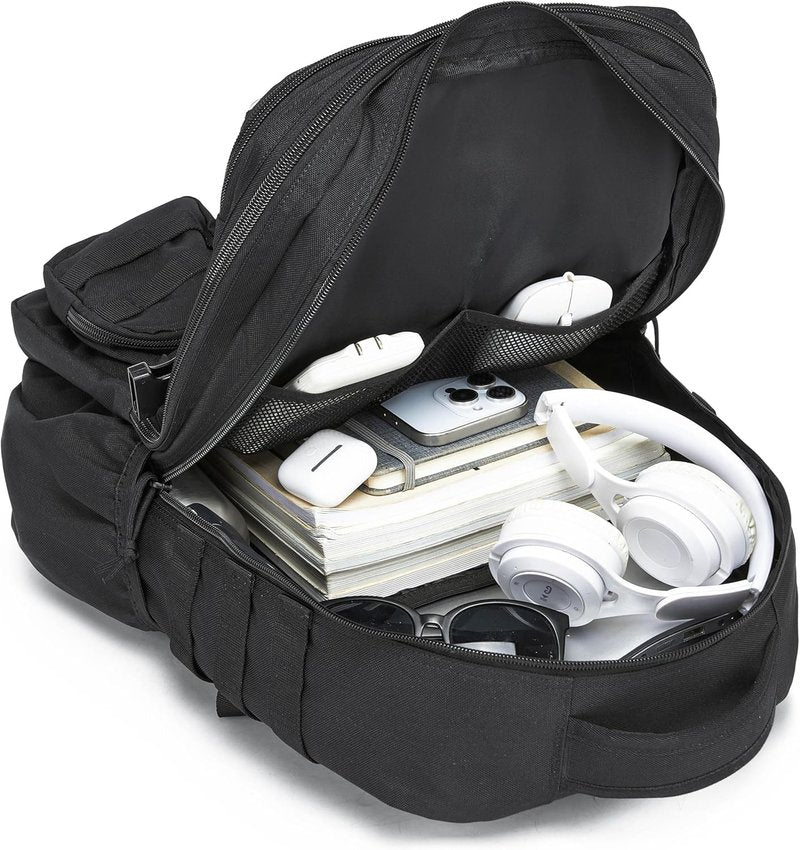 Tactical Backpack - Military Waterproof Outdoor Gear with Multiple Pockets | Black, 35L