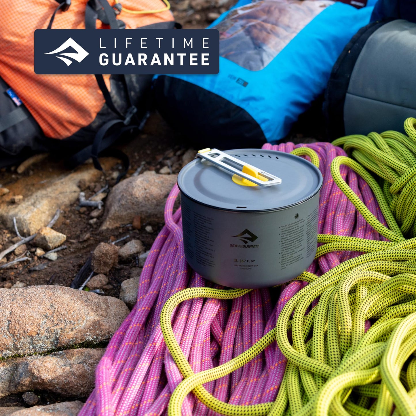 Sea to Summit Frontier Ultralight Camping Cooking Pot, 1.3 Liter