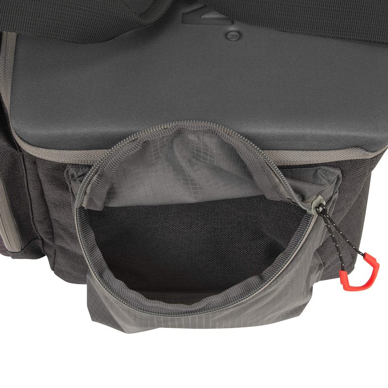 Allen Company Competitor Gun Range Bag - Premium Molded Design - Lockable - Included Internal Tote, Choke Tube Loops, and Fold-Up Gun Mat - 16.6" L x 9" W x 11.8" H - Gray