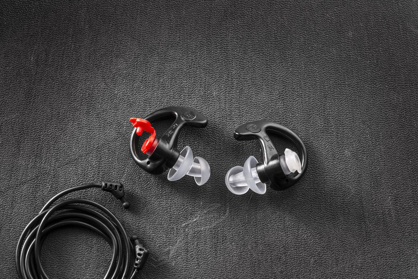 SureFire EP3 Sonic Defenders filtered Earplugs, double flanged design, reusable, Black, Small