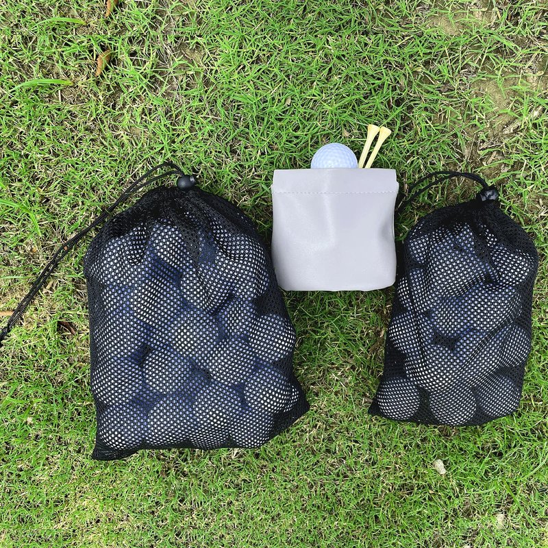 CORECISE Golf Balls Pouch, Drawstring Mesh Bag