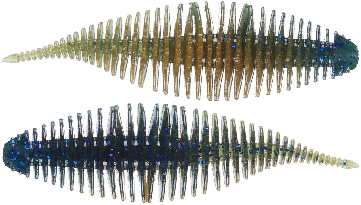 Fishing Soft Plastic Bait 3.8 Inch Bellows Shad for Jigs & Trailers