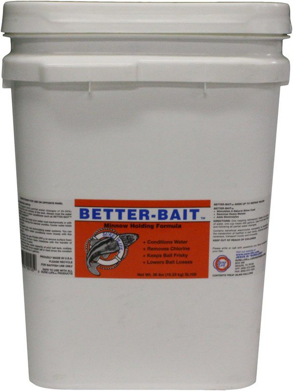 Live Bait Water Conditioner for Minnows & Soft Fish - Multiple Sizes
