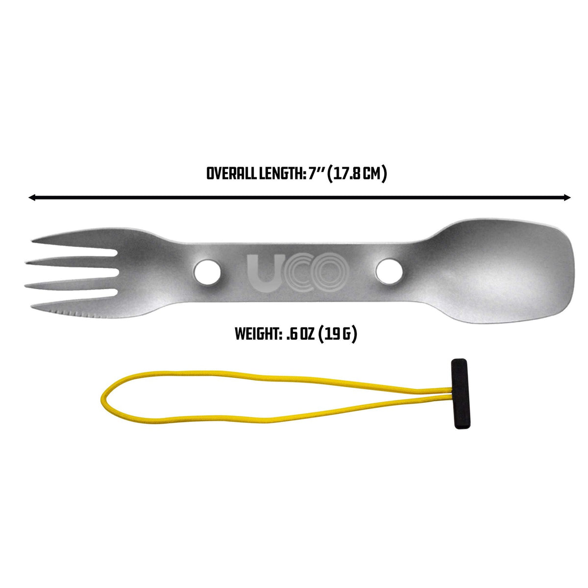 3-in-1 Titanium Camping Spork Fork Spoon Knife Ultralight Cutlery