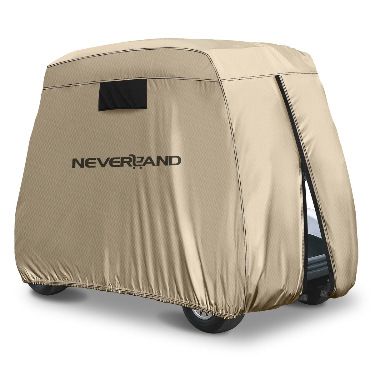 Waterproof Golf Cart Cover for 4-Passenger EZGO, Club Car & Yamaha