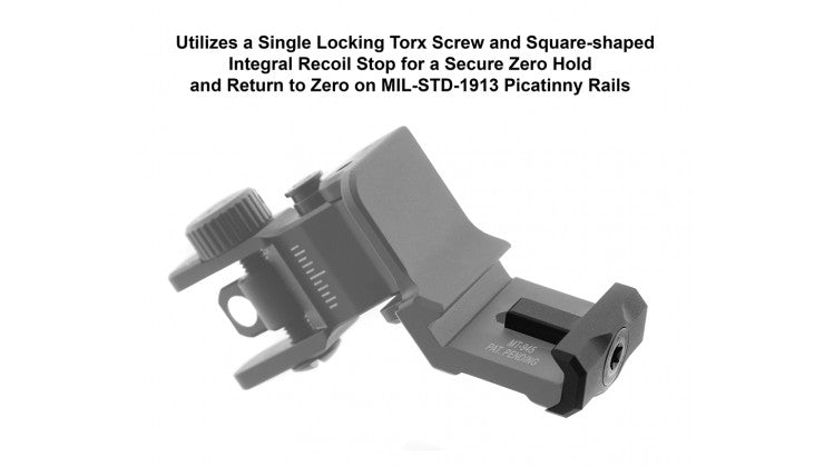 45 Degree Offset Aluminum Flip Up Sights for Rifles and Firearms