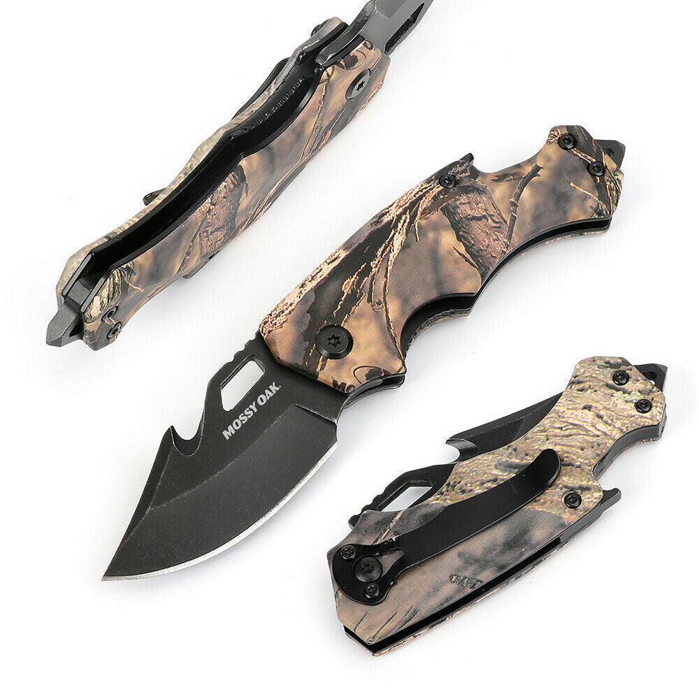 EDC Folding Pocket Knife with Bottle Opener and Glass Breaker, 3CR13 Steel