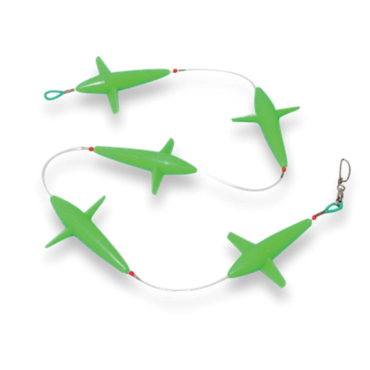 Offshore Fish Teaser Chain with Flash Wings and Swivel - Surface Strike Lure