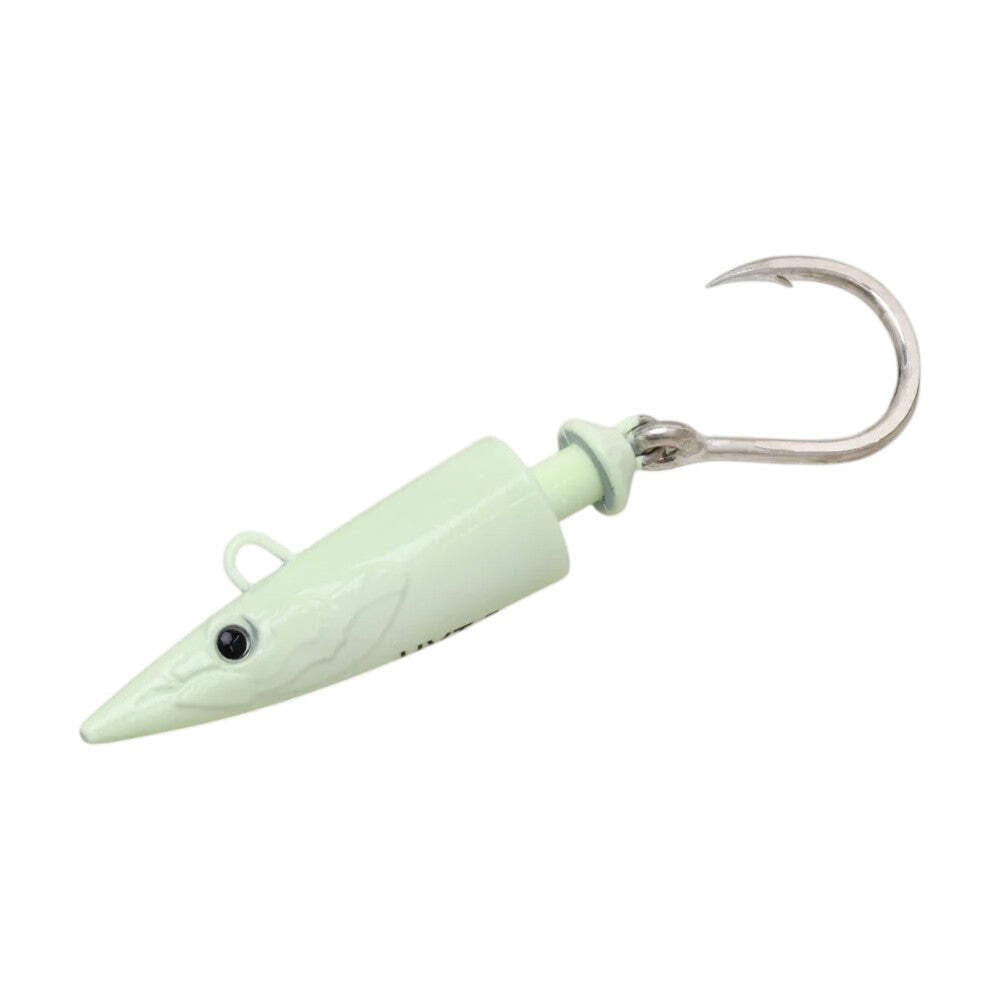 5 oz. Glow Bone Fishing Jig Head for Tuna & Mahi Mahi - UVT Chief