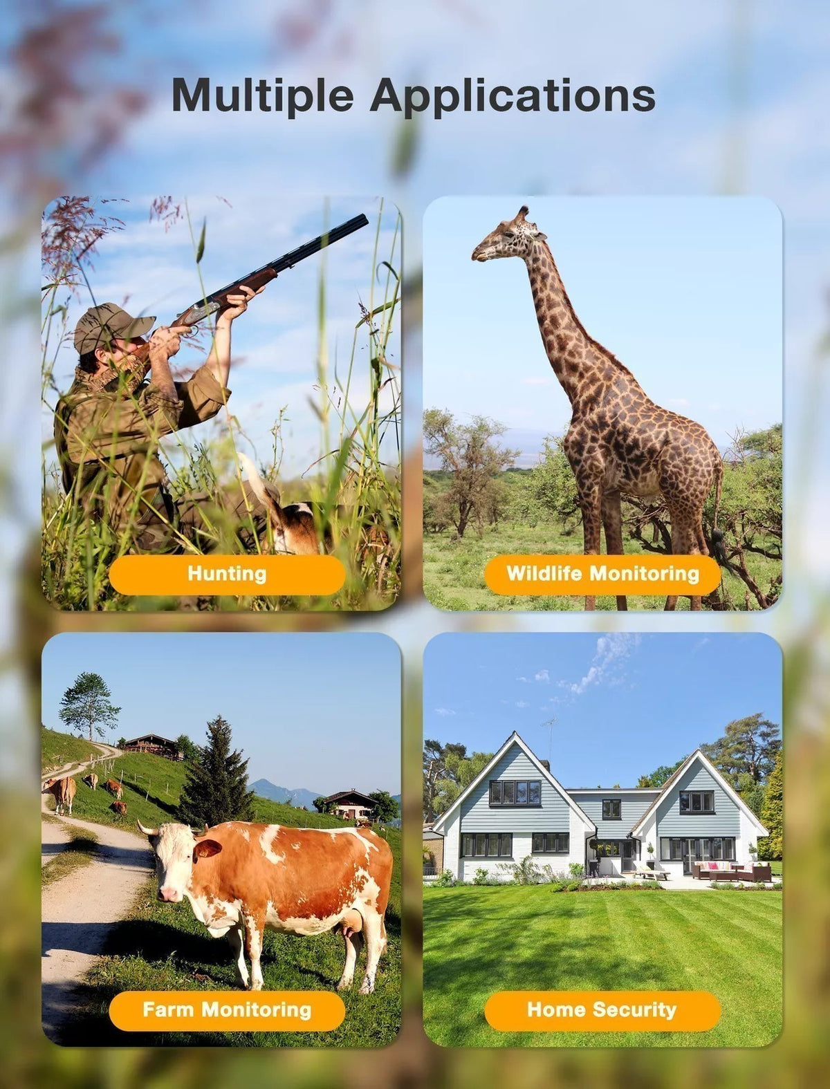 Mini Trail Deer Camera 48MP 4K Wildlife Hunting Camera Waterproof Night Vision