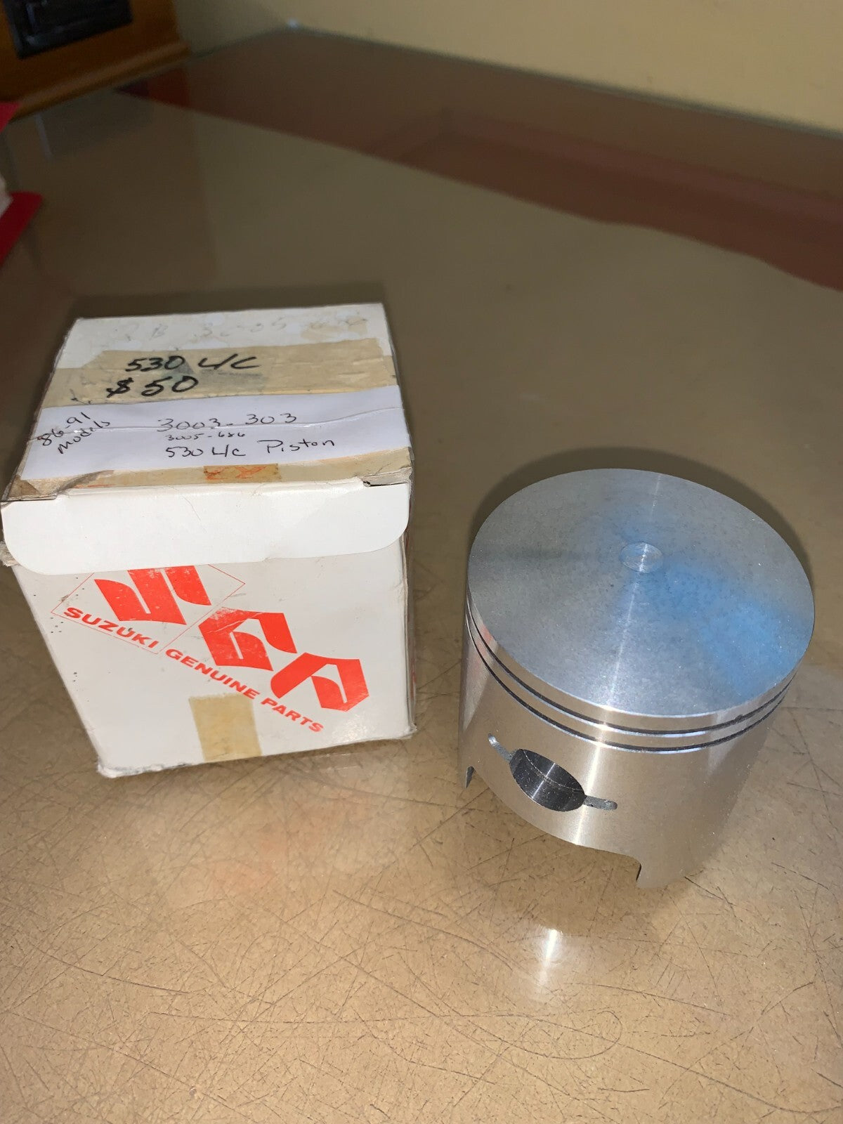 Vintage OEM Suzuki Piston 72mm for Arctic Cat Snowmobiles 1986-1991