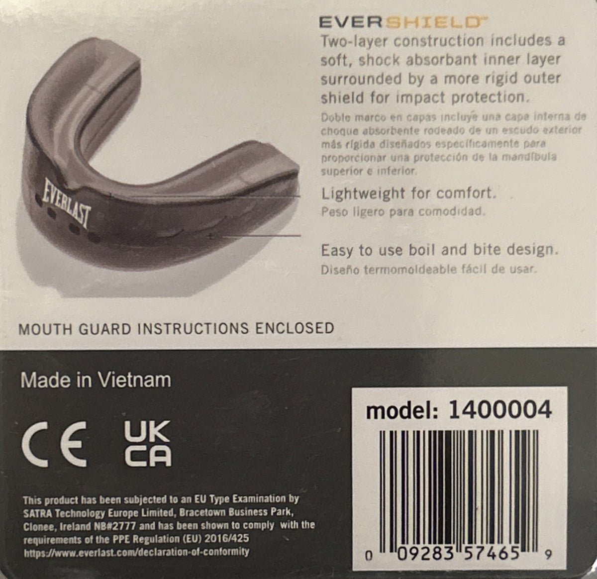Double Mouthguard for MMA Boxing and Martial Arts - Shock Absorption & Breath Channel