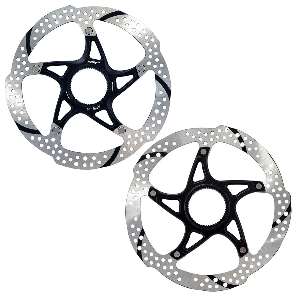 160mm Centerlock MTB Bike Disc Brake Rotor - Heat Dissipation, 2 Pack