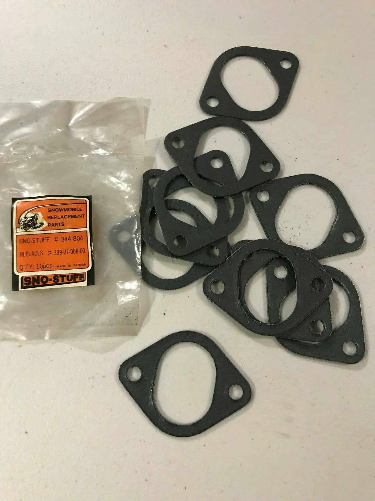 Snowmobile Exhaust Gaskets Pack of 10 for Cuyuna JLO 2F 400 440 Vintage Models