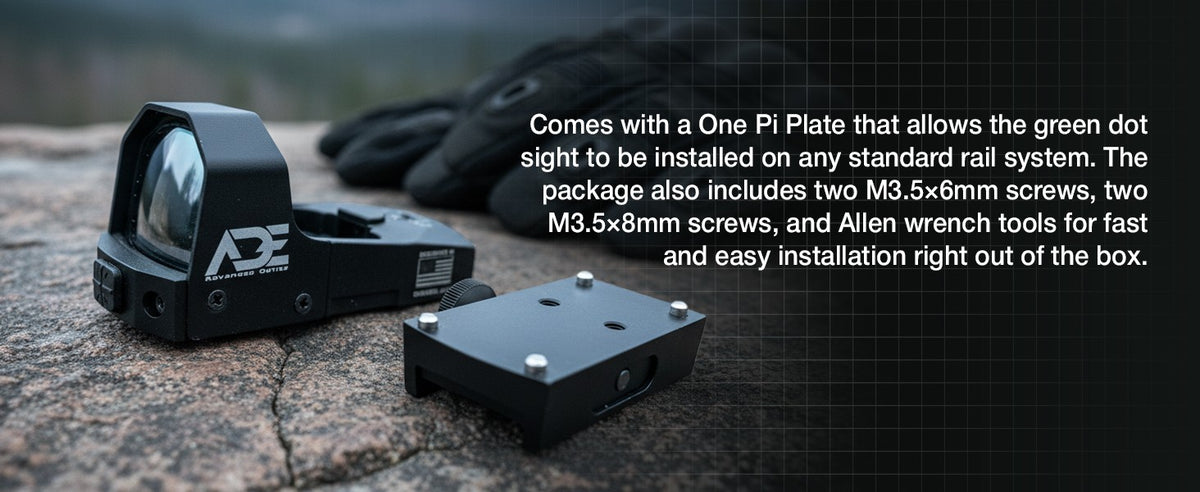 Green Dot Sight with Mounting Plate for Taurus TX22 Gen2 & G3C Pistols
