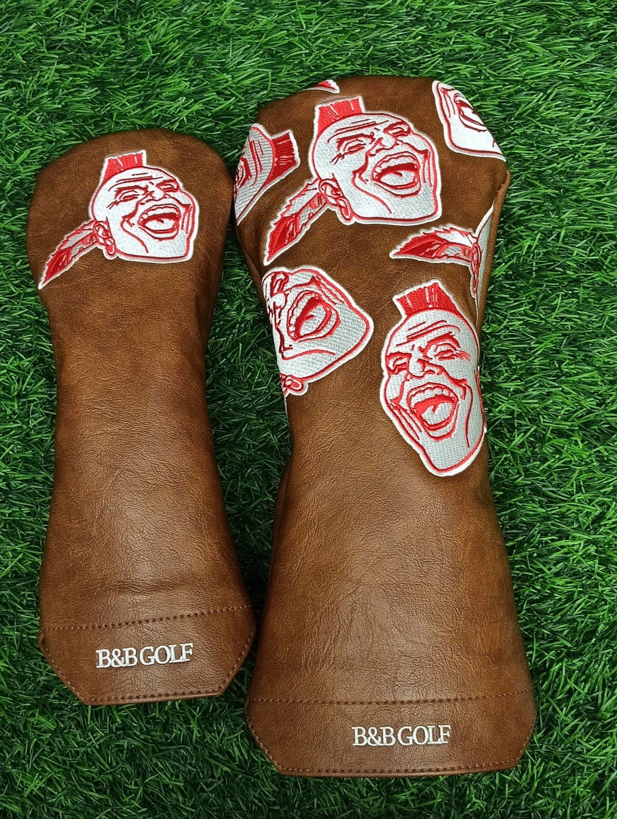 Golf Driver Headcover - The Big Chief Premium Leather Custom Embroidery