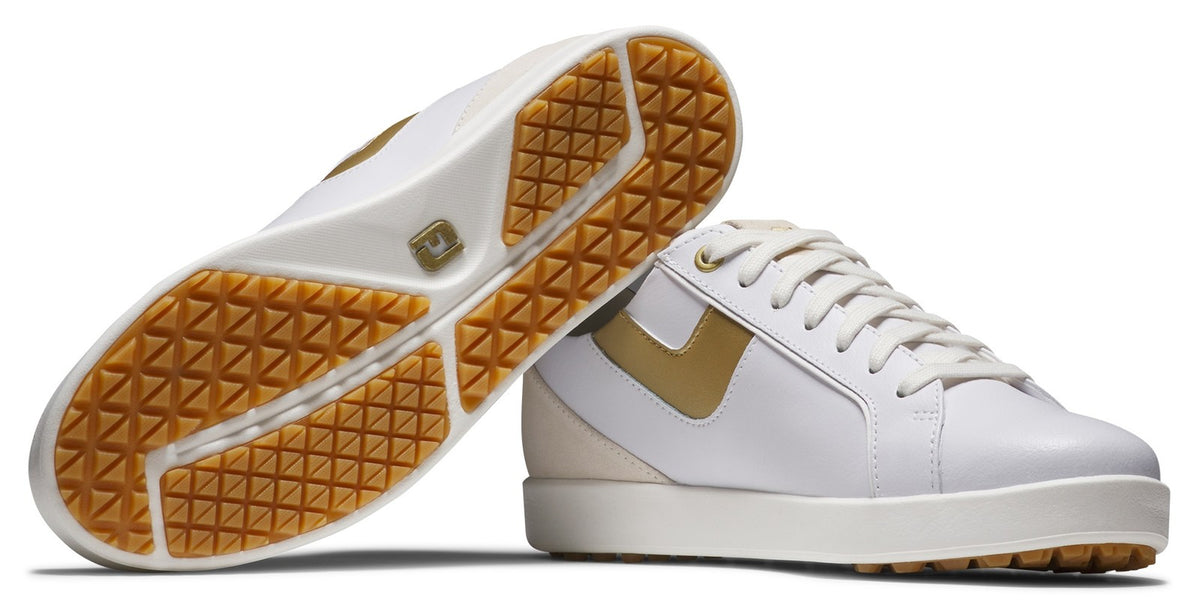 Women's Spikeless Golf Shoes - Waterproof Leather Sneaker for Golfing