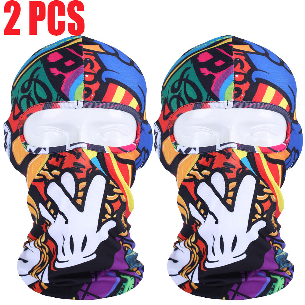 Windproof Tactical Balaclava Face Mask for Outdoor Sports - 2 Pack