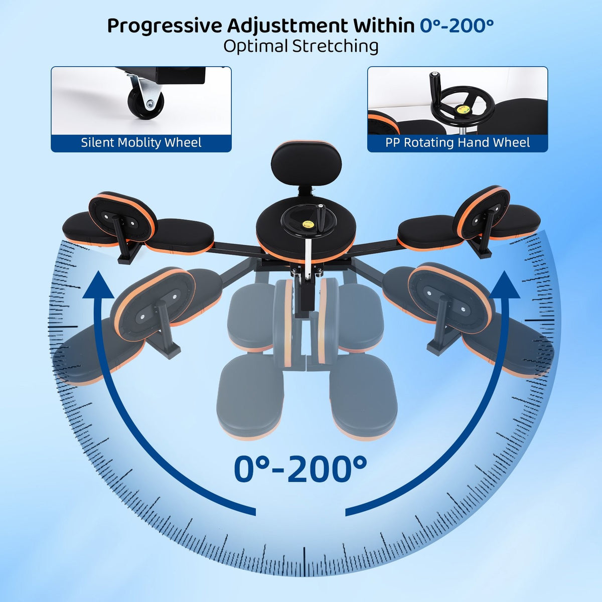 Adjustable Leg Stretch Machine for Flexibility and Gym Training