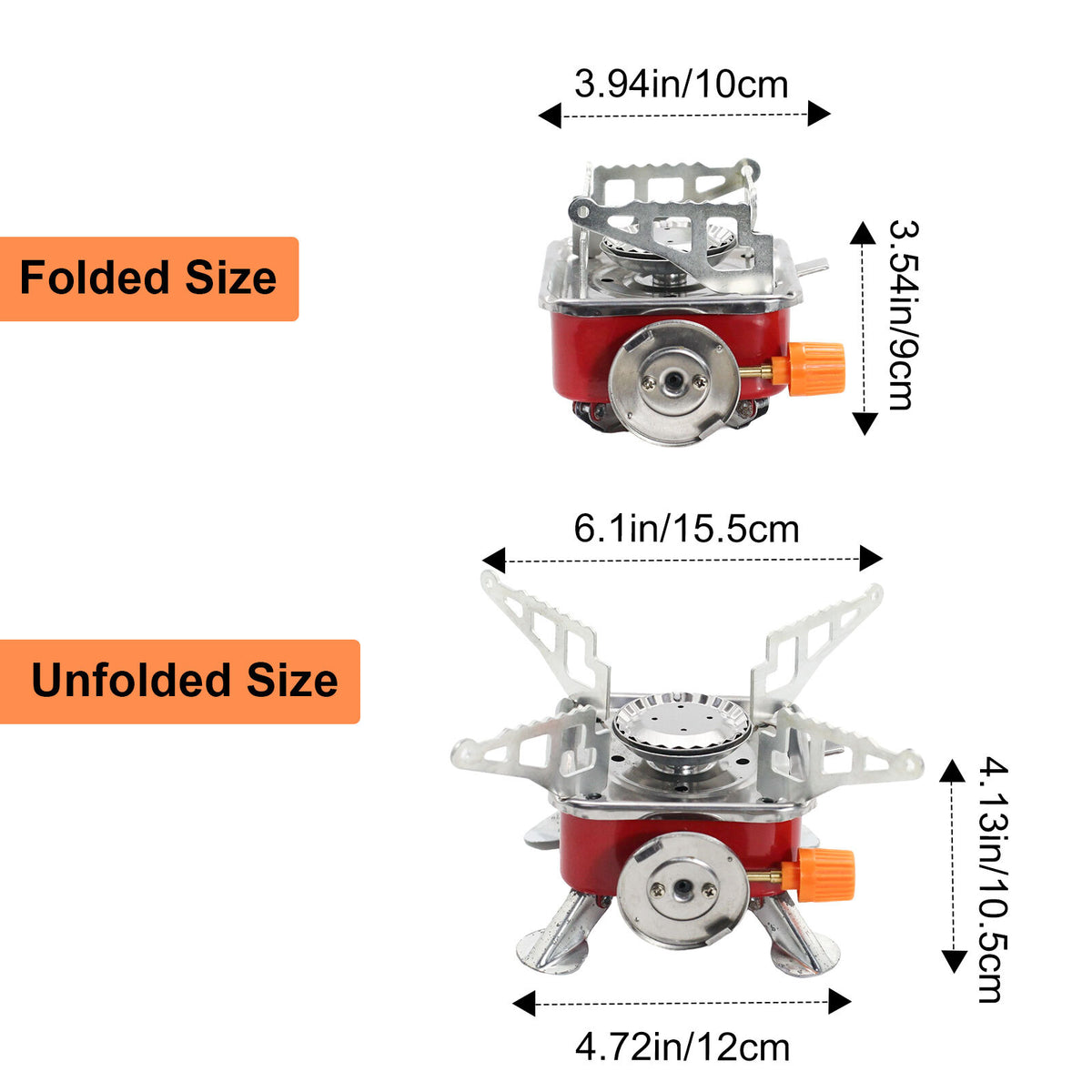 Portable Camping Gas Stove 2800W with Carrying Bag Outdoor Cooking Equipment