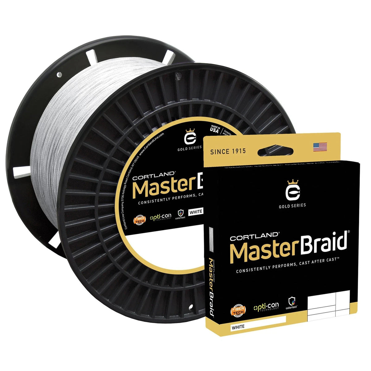 Braided Fishing Line 40 LB White 1500 Yards - Durable Saltwater & Freshwater