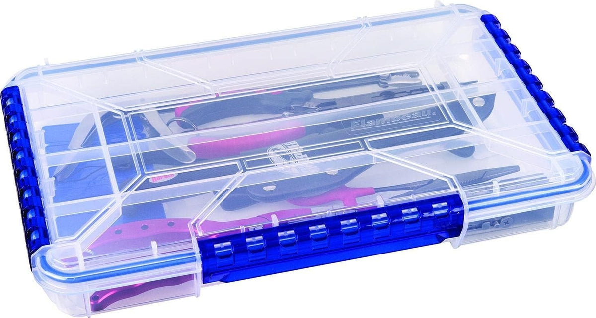 Waterproof Tackle Box with Zerust Anti-Corrosion Technology - 14x8.9 Inches