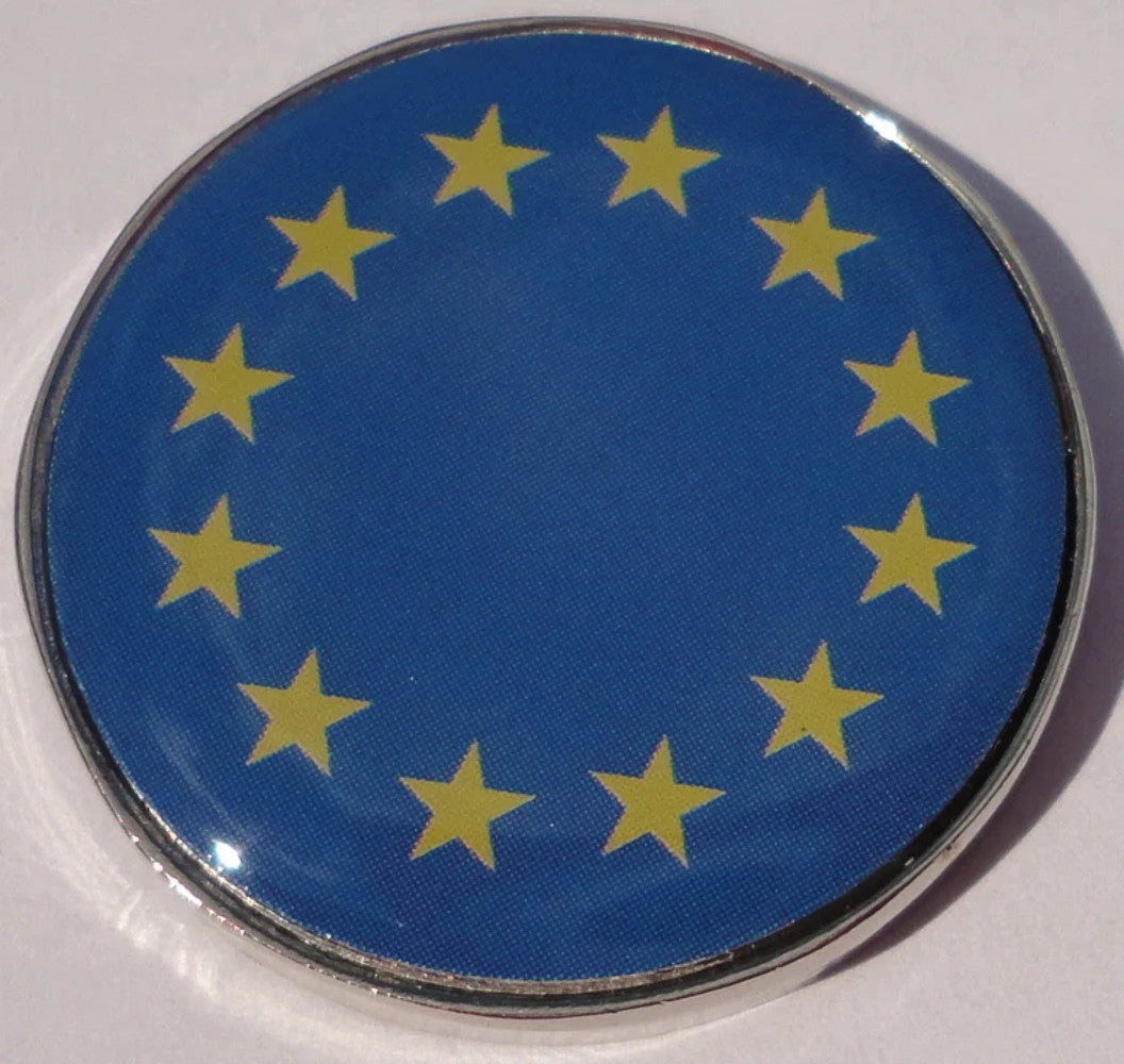 European Flag Golf Ball Marker - High Quality, Detailing, 1 Inch