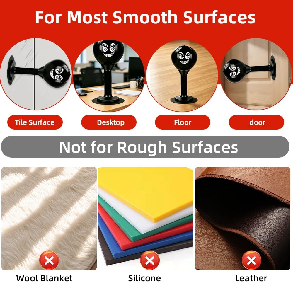 Desktop Punching Bag Stress Relief Toy with Strong Suction Cup