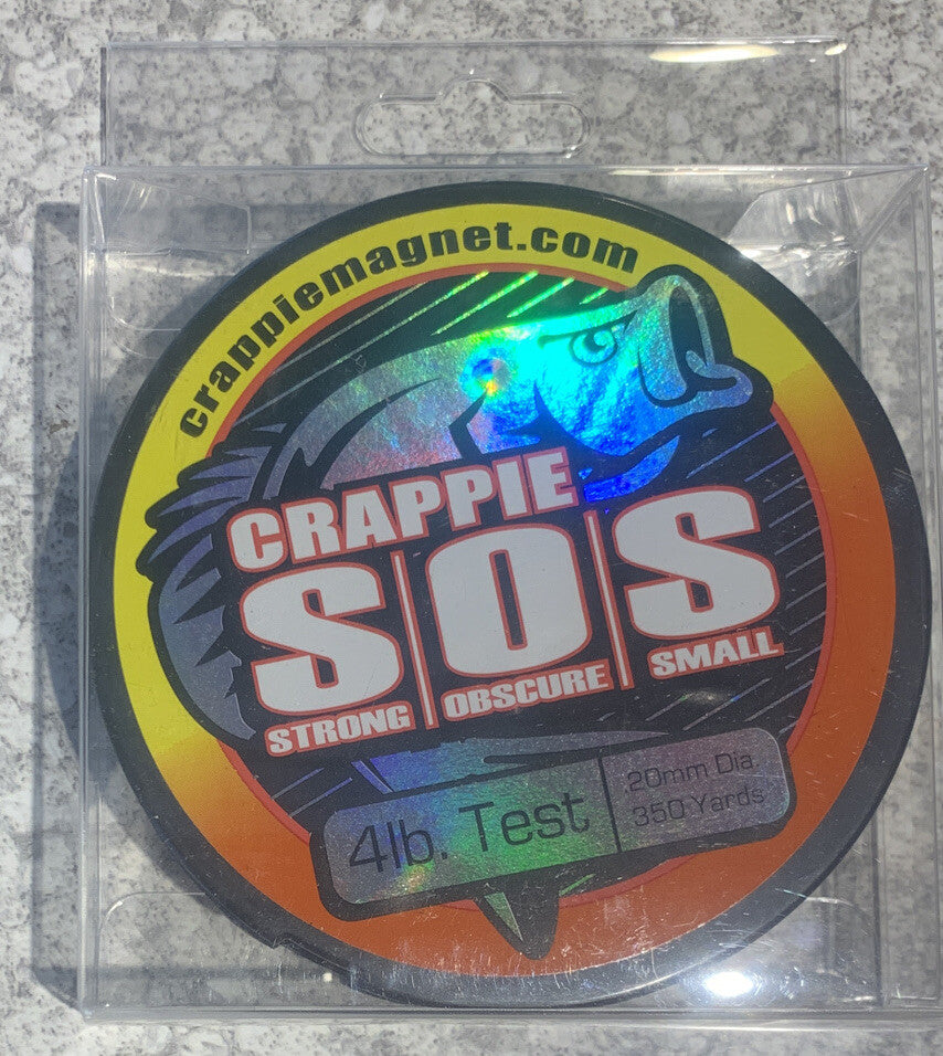 Crappie Magnet SOS Fishing Line 4 LB 350 Yards Clear Light Line