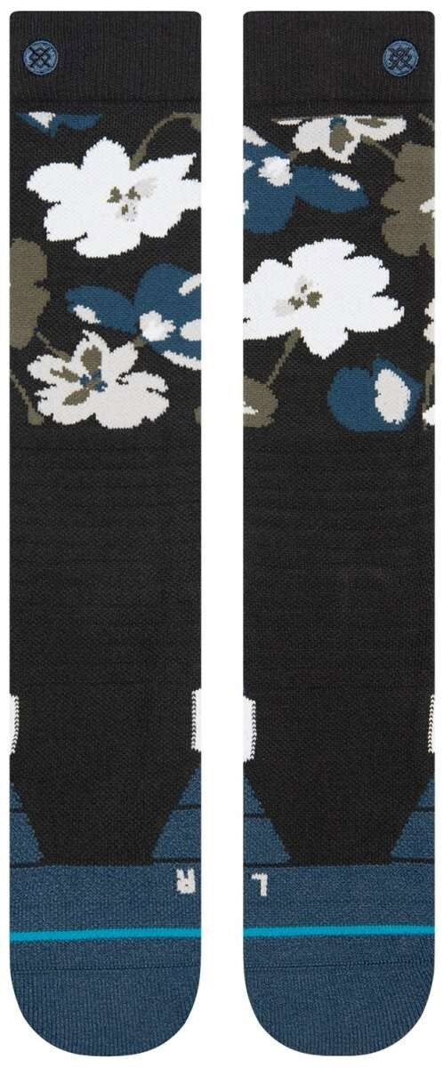 Snowboard Socks for Women with Arch Support and Cushioning - Black, Small