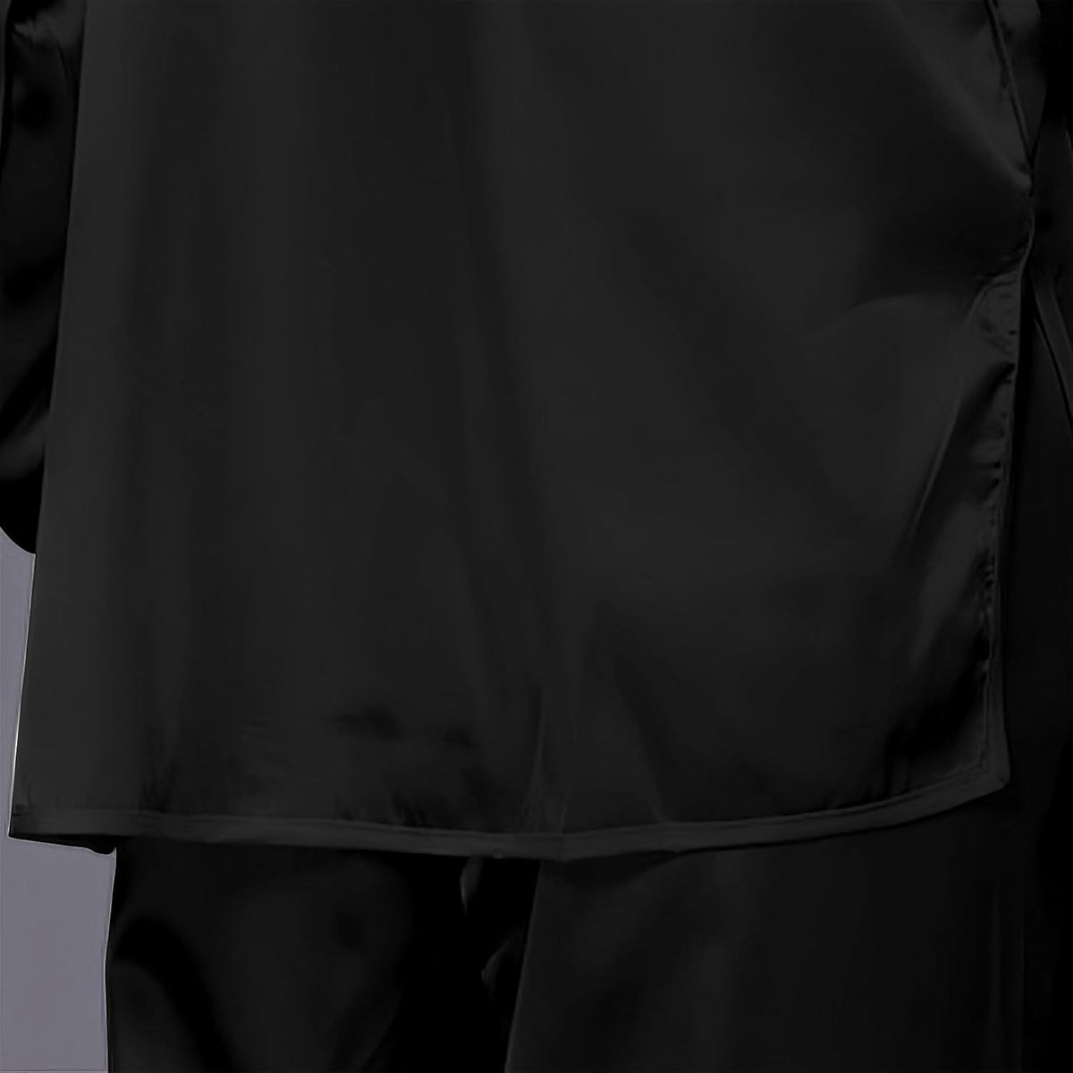 Lightweight Silk Tai Chi Uniform with Mandarin Collar - Unisex X-Large