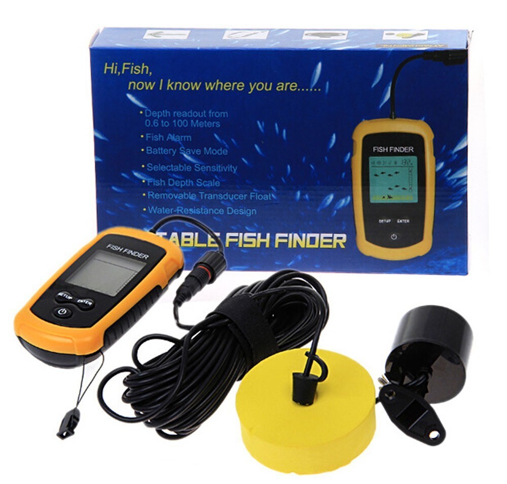 Portable Fish Finder with 100M Depth Range for Boats and Lakes