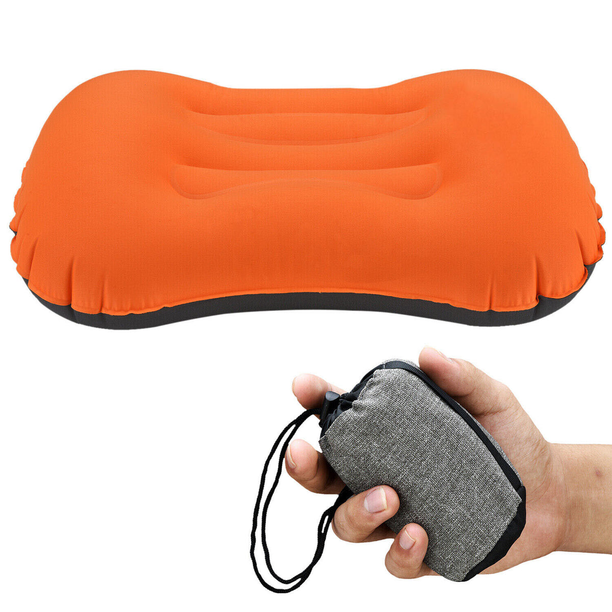 Inflatable Travel Pillow Neck Support Cushion Compact Portable Head Rest