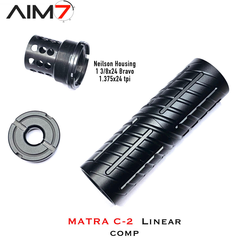 Linear Comp Modular Kit 5 Inch 1.375x24 Thread Options for Firearms