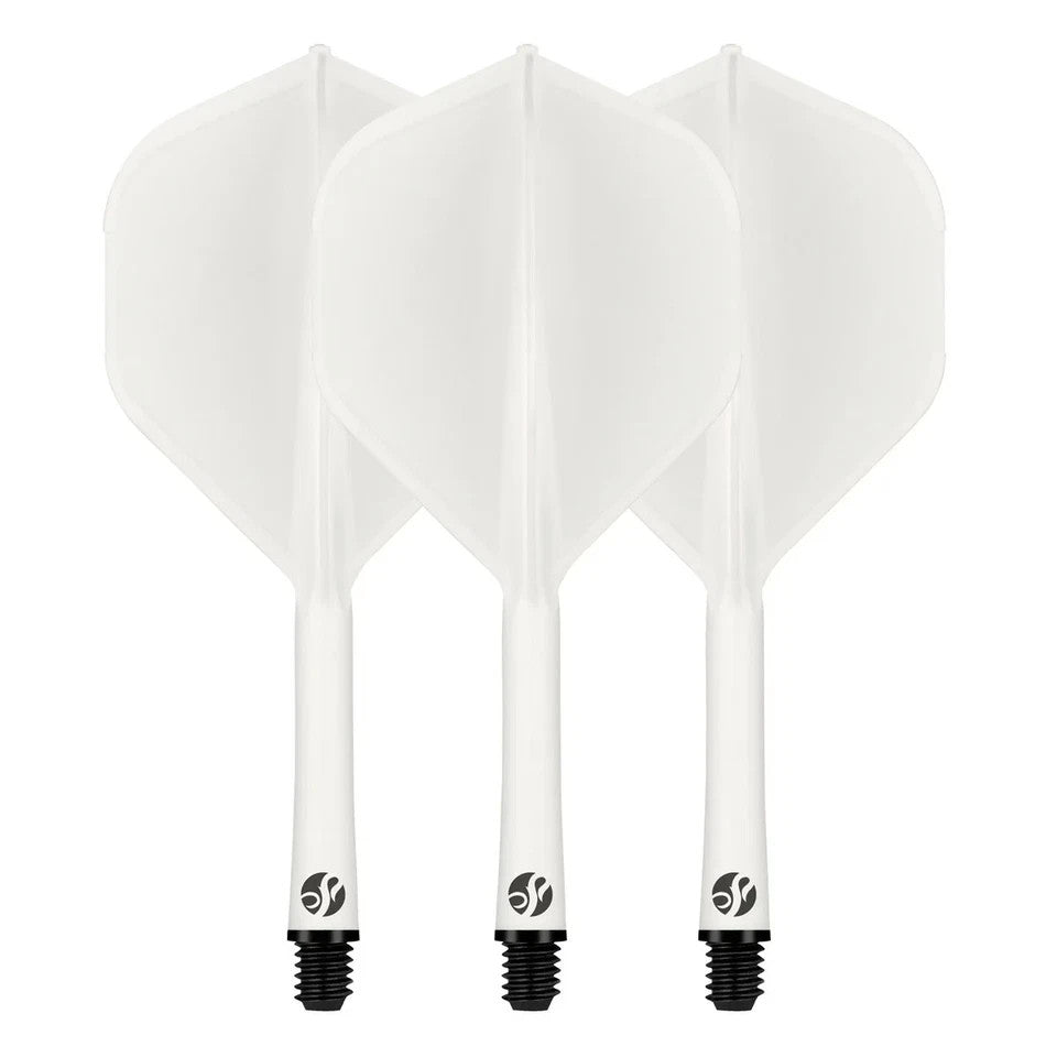 Shot Flight Deck 2 Pack: Dart Flights & Shafts System, White Short 19.2mm