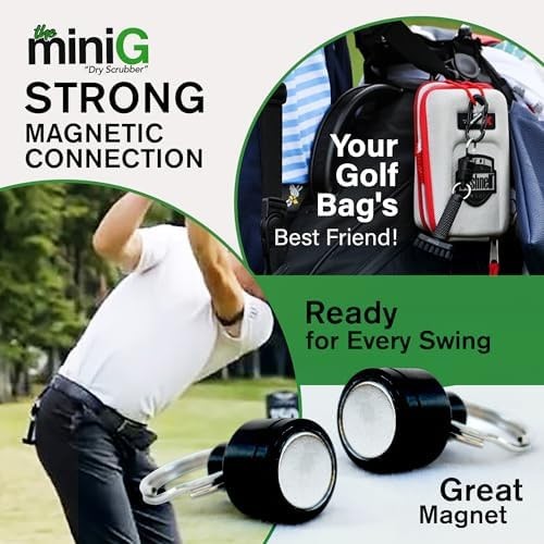 Golf Club Groove Cleaner Brush with Magnetic Attachment - Nylon Bristles