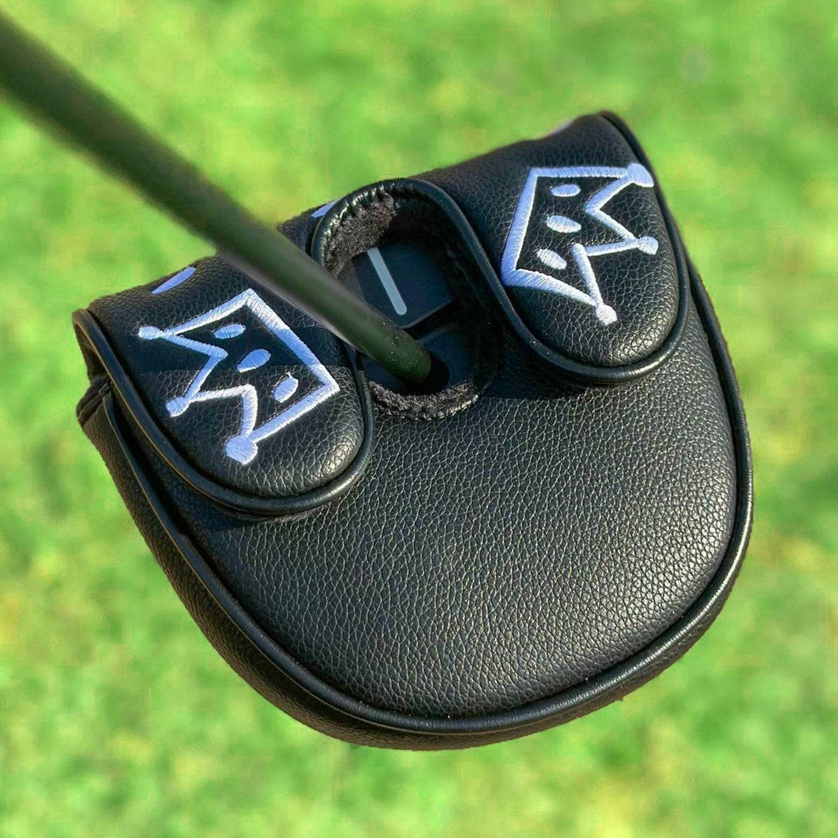 Golf Putter Cover Magnetic Closure Black | Putter Guard Protection