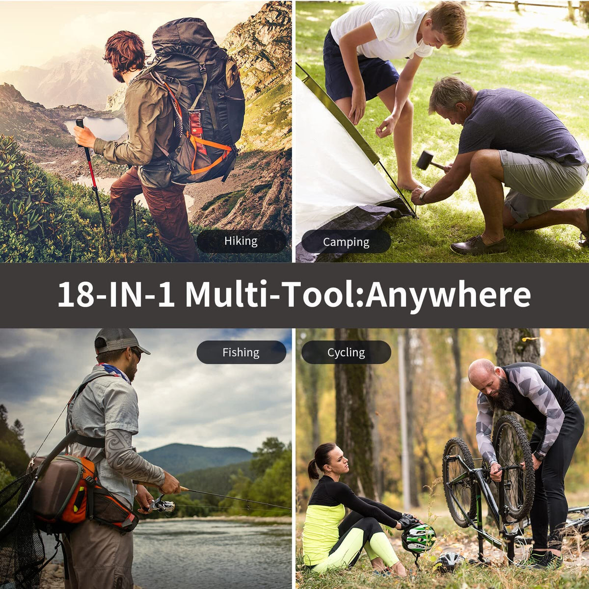 18-in-1 Credit Card Multitool with Screwdrivers, Compass & Bottle Opener – Portable Survival Gadget for Men and Women