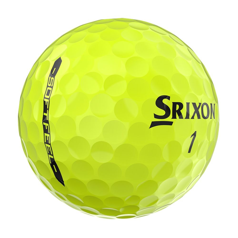 Srixon Soft Feel Yellow Golf Balls - 3 Dozen, Distance & Soft Feel