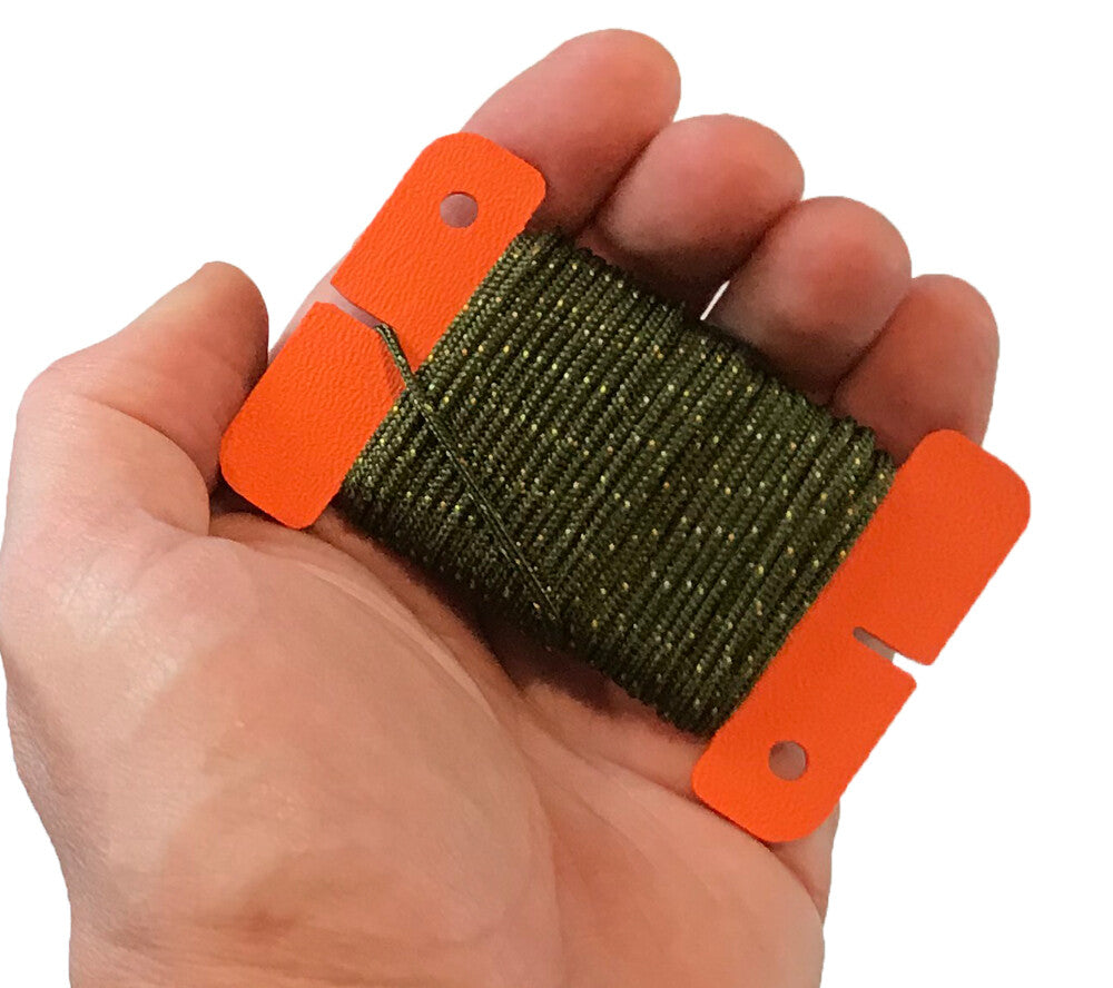 Mini Spool Card for Paracord - High Visibility Orange Sagewood Gear