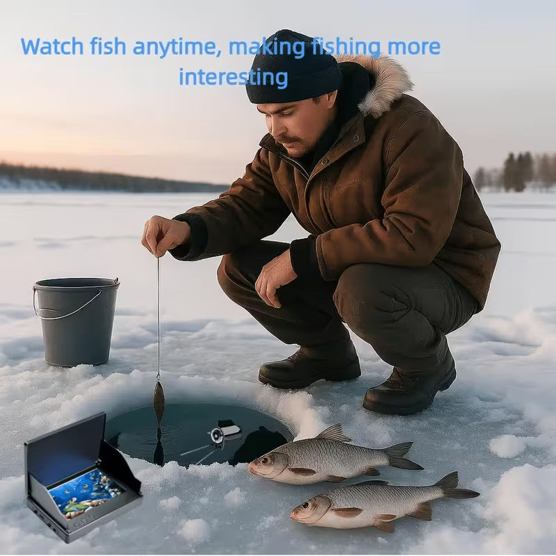 Underwater Fishing Camera with 4.3-Inch LCD Display, 30M Cable, Night Vision