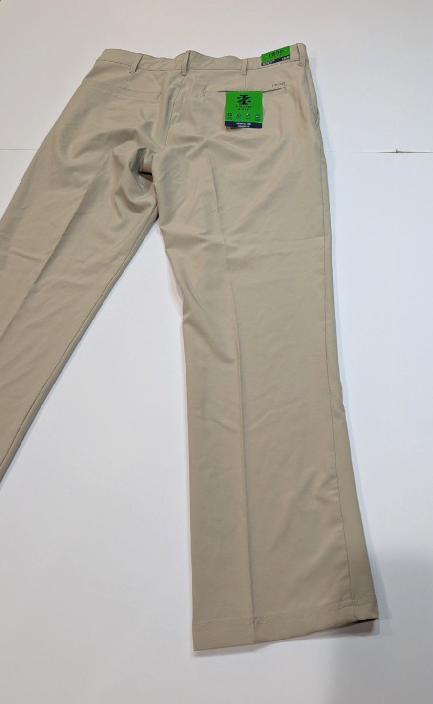Men's Swingflex Golf Pants 32x30 Performance Stretch Straight Fit Khaki
