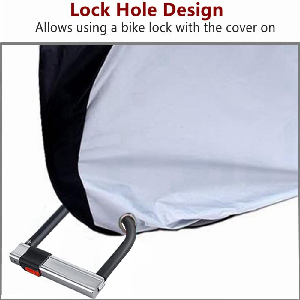 Outdoor Waterproof Bicycle Cover with Lock Hole for Mountain and Road Bikes