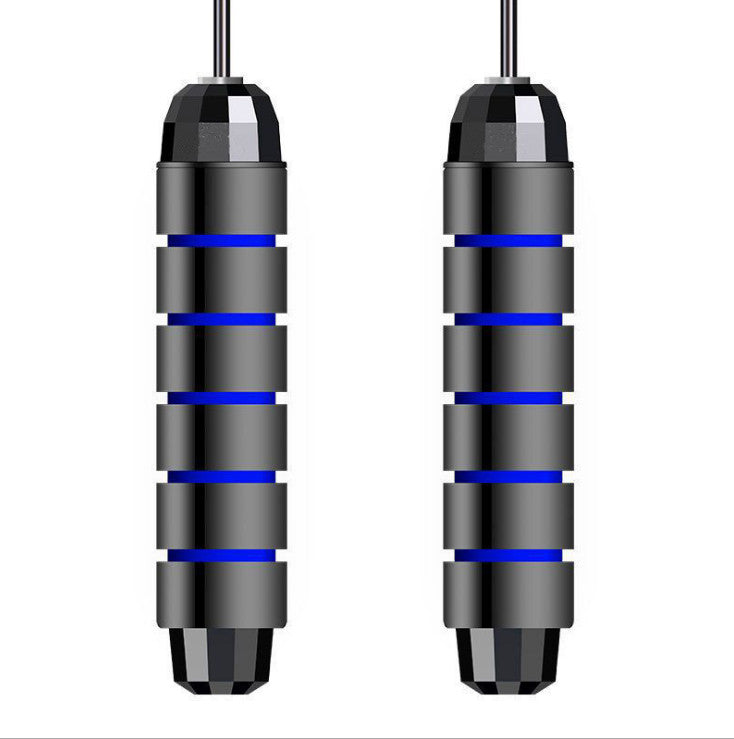 Tangle-Free Adjustable Steel Handle Jump Rope for Cardio Workout Gym